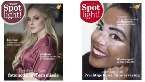 Spotlight! kwartaal magazine van Vitiligo.nl